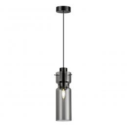 Odeon light 5057/1 PENDANT ODL24 323 черный/дымчатый/металл/стекло Подвес E27 1*40W SCROW  - 3 купить